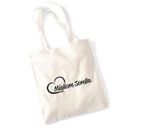 huuraa borsa per il trasporto Migliore Sorella Borsa regalo in tessuto naturale 10 litri cotone Migliore Sorella accessorio