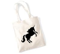 huuraa borsa per il trasporto Unicornio Borsa regalo in tessuto naturale 10 litri cotone Unicornio accessorio