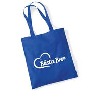 huuraa borse della spesa Bästa Bror Borsa regalo Bright Royal in cotone da 10 litri Bästa Bror souvenir