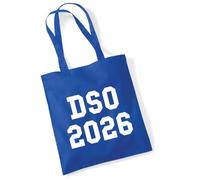 huuraa borse della spesa DSO 2026 Borsa regalo Bright Royal in cotone da 10 litri DSO 2026 souvenir