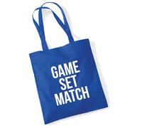 huuraa borse della spesa Game set match Borsa regalo Bright Royal in cotone da 10 litri Game set match souvenir
