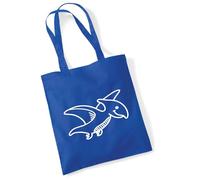 huuraa borse della spesa Pteranodon Borsa regalo Bright Royal in cotone da 10 litri Pteranodon souvenir