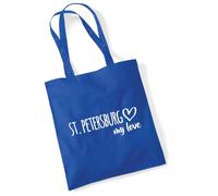 huuraa borse della spesa St. Petersburg my love Borsa regalo Bright Royal in cotone da 10 litri St. Petersburg my love souvenir