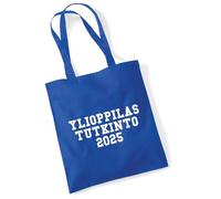 huuraa borse della spesa Ylioppilastutkinto 2025 Borsa regalo Bright Royal in cotone da 10 litri Ylioppilastutkinto 2025 souvenir