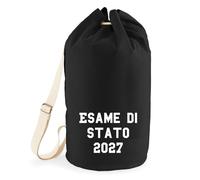 huuraa borsone Esame di Stato 2027 Zaino regalo nero 20 litri cotone Esame di Stato 2027 Presente
