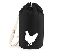huuraa borsone gallina Zaino regalo nero 20 litri cotone gallina Presente