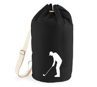 huuraa borsone Golf Zaino regalo nero 20 litri cotone Golf Presente