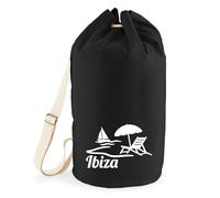 huuraa borsone Ibiza Zaino regalo nero 20 litri cotone Ibiza Presente
