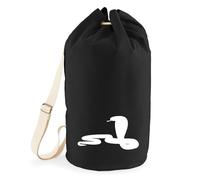 huuraa borsone Serpiente Cobra Zaino regalo nero 20 litri cotone Serpiente Cobra Presente