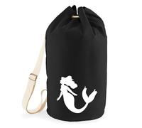 huuraa borsone Sirena Zaino regalo nero 20 litri cotone Sirena Presente