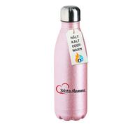 huuraa bottiglia glitterata Bästa Mamma Regalo Borraccia Rosa 500ml Acciaio Inox Bästa Mamma Presente