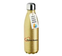 huuraa bottiglia sportiva Migliore Mamma Bottiglia regalo glitter oro 500ml acciaio inossidabile Migliore Mamma souvenir