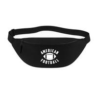 Huuraa marsupio American Football Ball Borsa a tracolla Regalo nera 2,5 litri American Football Ball Presente