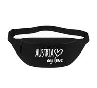 Huuraa marsupio Austria my Love Borsa a tracolla Regalo nera 2,5 litri Austria my Love Presente