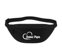 Huuraa marsupio Bonus Papa Herz Borsa a tracolla Regalo nera 2,5 litri Bonus Papa Herz Presente
