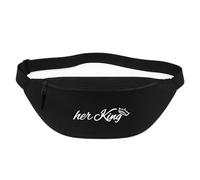 Huuraa marsupio Her King Krone Borsa a tracolla Regalo nera 2,5 litri Her King Krone Presente