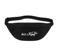 Huuraa marsupio His King Krone Borsa a tracolla Regalo nera 2,5 litri His King Krone Presente
