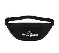 Huuraa marsupio His Queen Krone Borsa a tracolla Regalo nera 2,5 litri His Queen Krone Presente
