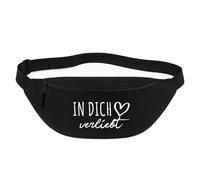 Huuraa marsupio In Dich verliebt Borsa a tracolla Regalo nera 2,5 litri In Dich verliebt Presente