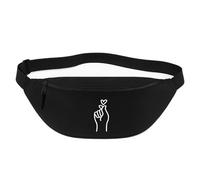 Huuraa marsupio K-Pop Borsa a tracolla Regalo nera 2,5 litri K-Pop Presente