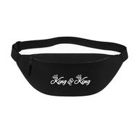 Huuraa marsupio King Paar Krone Borsa a tracolla Regalo nera 2,5 litri King Paar Krone Presente