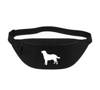 Huuraa marsupio Labrador Retriever Borsa a tracolla Regalo nera 2,5 litri Labrador Retriever Presente