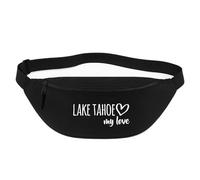 Huuraa marsupio Lake Tahoe my Love Borsa a tracolla Regalo nera 2,5 litri Lake Tahoe my Love Presente