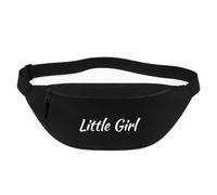 Huuraa marsupio Little Girl Schriftzug Borsa a tracolla Regalo nera 2,5 litri Little Girl Schriftzug Presente