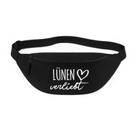 Huuraa marsupio Lünen verliebt Borsa a tracolla Regalo nera 2,5 litri Lünen verliebt Presente