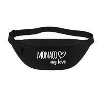 Huuraa marsupio Monaco my Love Borsa a tracolla Regalo nera 2,5 litri Monaco my Love Presente