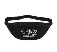 Huuraa marsupio Neu-ULM verliebt Borsa a tracolla Regalo nera 2,5 litri Neu-ULM verliebt Presente