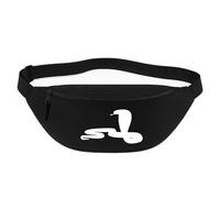 Huuraa marsupio Serpiente Cobra Borsa a tracolla Regalo nera 2,5 litri Serpiente Cobra Presente