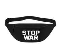 Huuraa marsupio Stop War Borsa a tracolla Regalo nera 2,5 litri Stop War Presente