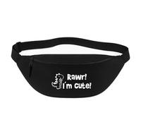 Huuraa marsupio T-Rex Borsa a tracolla Regalo nera 2,5 litri T-Rex Presente