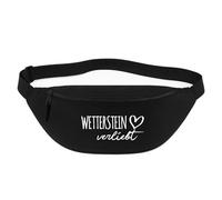 Huuraa marsupio Wetterstein verliebt Borsa a tracolla Regalo nera 2,5 litri Wetterstein verliebt Presente