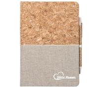 huuraa quaderno Bästa Mamma Diario regalo con copertina in sughero 80 fogli Din A5 incl. Penna a sfera Bästa Mamma Presente