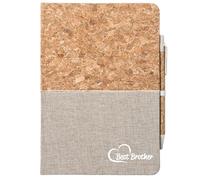 huuraa quaderno Best Brother Diario regalo con copertina in sughero 80 fogli Din A5 incl. Penna a sfera Best Brother Presente