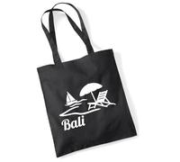 huuraa sacco di juta Bali Indonesia Borsa regalo nera 10 litri cotone Bali Indonesia Presente