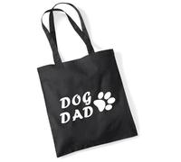 huuraa sacco di juta Dog Dad Tapse Borsa regalo nera 10 litri cotone Dog Dad Tapse Presente