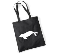 huuraa sacco di juta foca Borsa regalo nera 10 litri cotone foca Presente