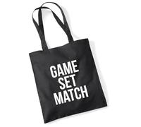 huuraa sacco di juta Game set match Borsa regalo nera 10 litri cotone Game set match Presente