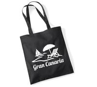 huuraa sacco di juta Gran Canaria Spain Borsa regalo nera 10 litri cotone Gran Canaria Spain Presente