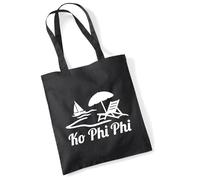 huuraa sacco di juta Ko Phi Phi Thailand Borsa regalo nera 10 litri cotone Ko Phi Phi Thailand Presente