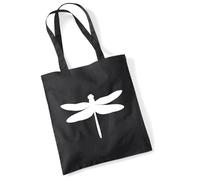 huuraa sacco di juta libélula Borsa regalo nera 10 litri cotone libélula Presente