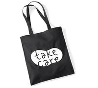 huuraa sacco di juta Take Care Batch Borsa regalo nera 10 litri cotone Take Care Batch Presente