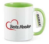 huuraa Tazza Beste Moeder Tazza da caffè regalo verde 330ml Beste Moeder souvenir