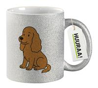 huuraa tazza da caffè Cocker spaniel Tazza regalo argento 330ml Cocker spaniel Presente