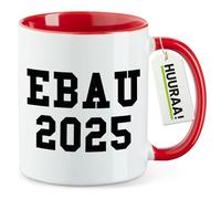 huuraa tazza da caffè EBAU 2025 Tazza da tè regalo rossa 330ml EBAU 2025 Presente