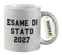 huuraa tazza da caffè Esame di Stato 2027 Tazza regalo argento 330ml Esame di Stato 2027 Presente
