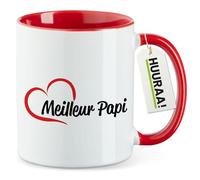 huuraa tazza da caffè Meilleur Papi Tazza da tè regalo rossa 330ml Meilleur Papi Presente